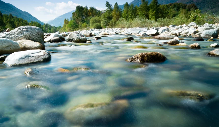 A perfectly clean river